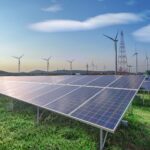 Wind mill installation in Los Angeles